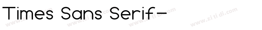 Times Sans Serif字体转换